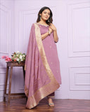 Viscose Silk Kurta Set with Dupatta