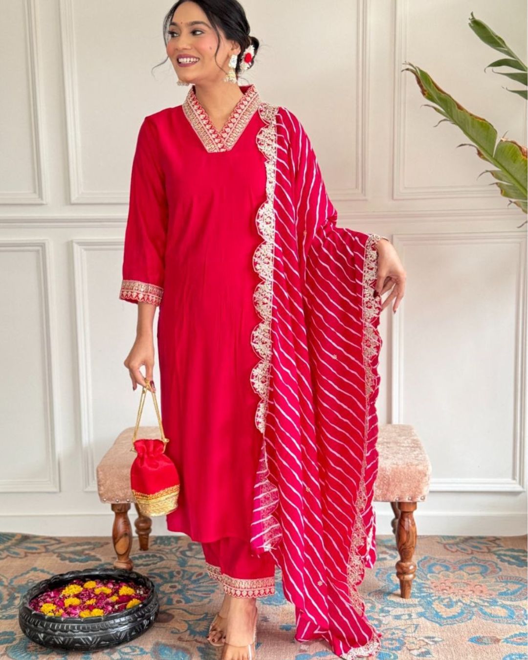 Prisha Fancy Kurti Pair With Dupatta Set