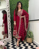 Khamili Heavy Fancy Pant Pair With Dupatta Set