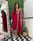 Khamili Heavy Fancy Pant Pair With Dupatta Set