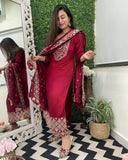 Khamili Heavy Fancy Pant Pair With Dupatta Set