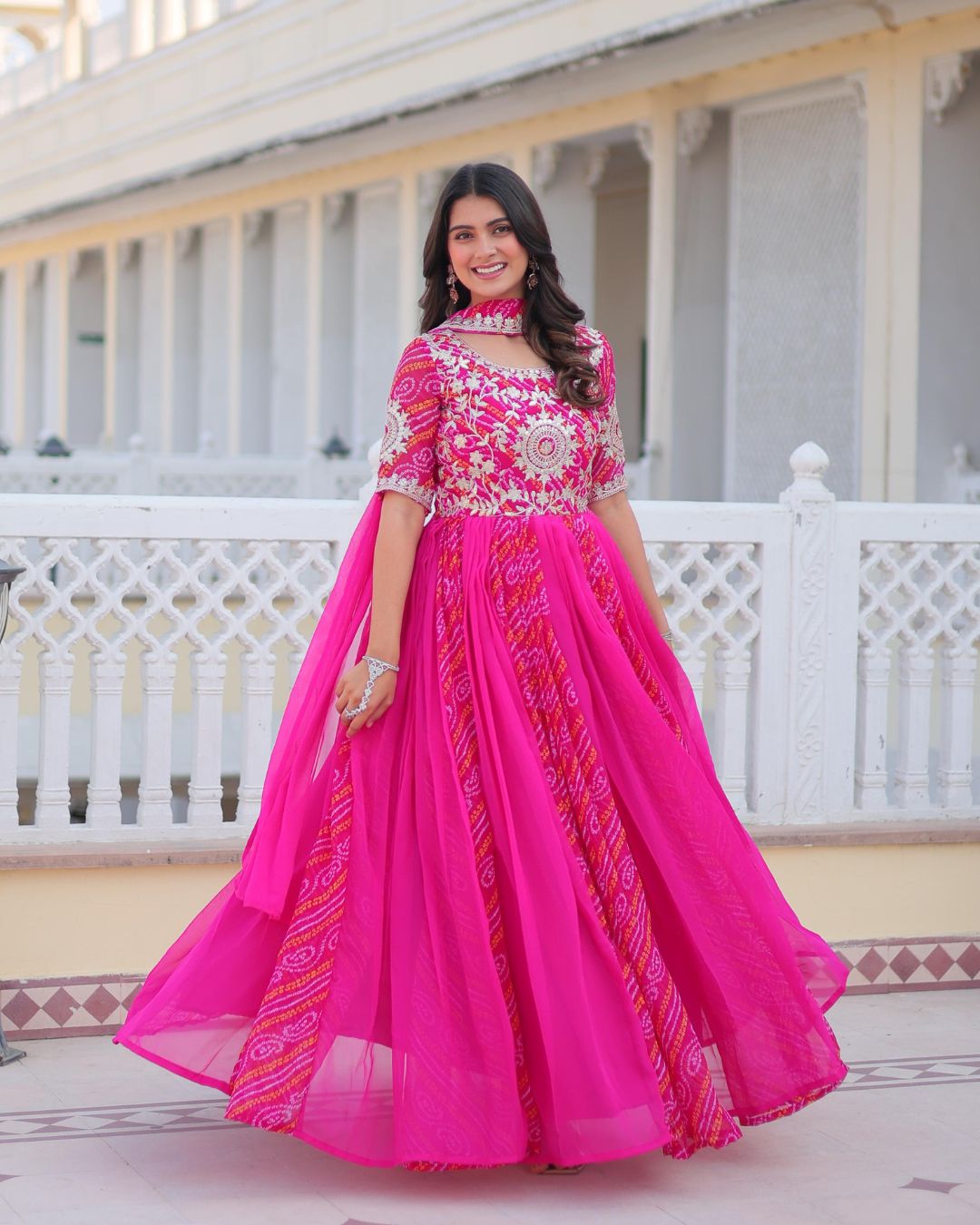Yamini Anarkali Pair With Dupatta Set