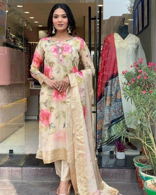 Sitara Heavy Fancy Pant Pair With Dupatta Set