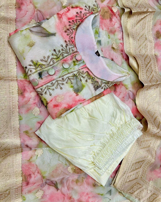 Sitara Heavy Fancy Pant Pair With Dupatta Set