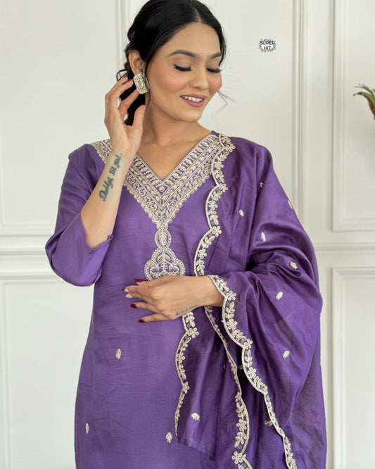 Vanya Heavy Fancy Pant Pair With Dupatta Set