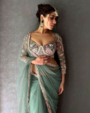 Pearl With Sequence Work Designer Saree