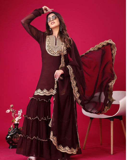 Lakshita Premium Designer Readymade Sharara Set