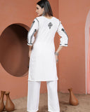 New Concept Of Chikankari kurti With Pant