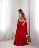 Red Color Premium Readymade Lehenga Choli