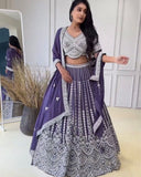 Đěsigner Sequence Lehenga -Choli With Dupatta Set