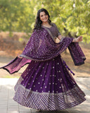 Designer Sequence Lehenga -Choli With Dupatta Set