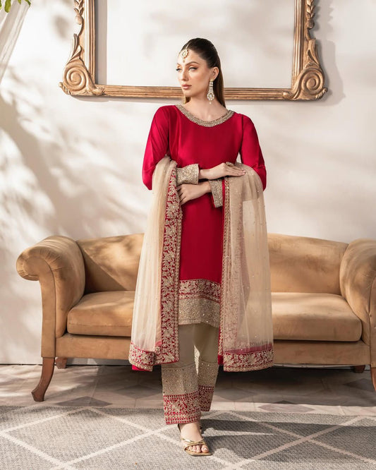 Sakeena Silk Kurti With Pant