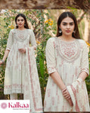 Raja rani Embroidery Kurti Set