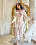 Designer Embroidery Kurti Pant Set