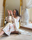 Designer Embroidery Kurti Pant Set