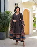 Our Beautiful Handblock Print Cotton Anarkali Dress Anarkali kurti