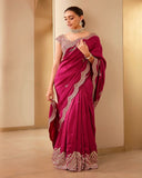 Pure Two Vichitra Silk with Heavy Embroidery Coding & Sequins