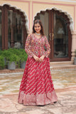 Fashionable Rich Thread Embroidered Blouse With Viscose Lehenga