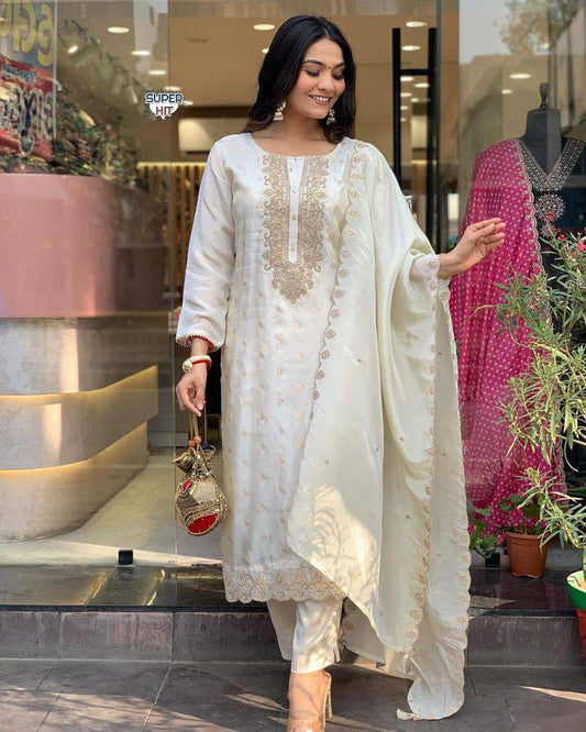 Featuring beautiful Heavy Embroidery Suit Set