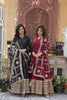 Sanskriti Georgette Gown with Dupatta With Attractive Embroidered work