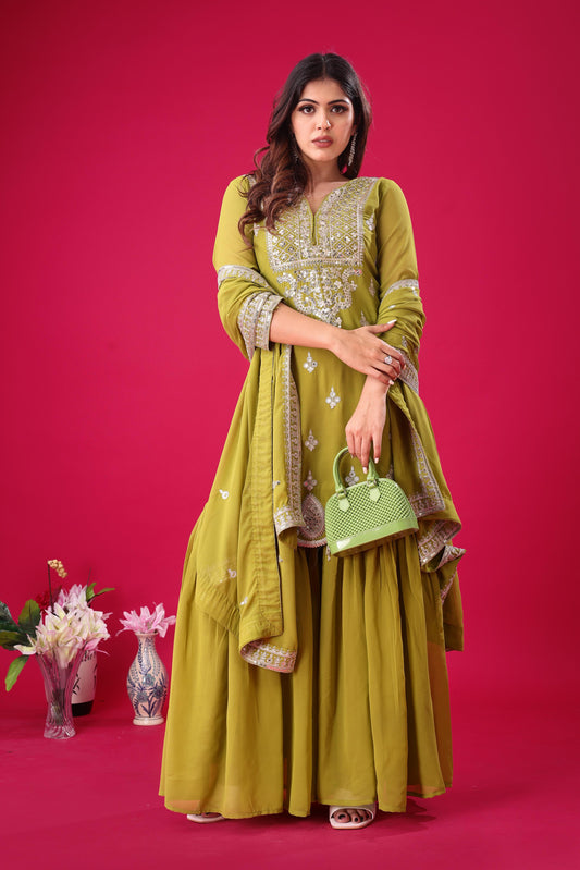 Mitali Premium Designer Sharara Set
