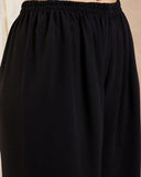Designer Black Color Embroidery Kurti Pant Set