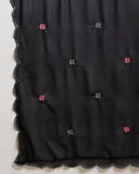 Designer Black Color Embroidery Kurti Pant Set