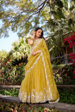 Mandira Golden Glow Embroidered Charm Lehenga Choli