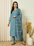 New Designers Kurti Pant Dupatta Set