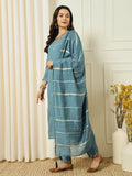 New Designers Kurti Pant Dupatta Set