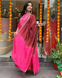 Premium Trendy Color Chinon beautiful Anarkali Gown Set