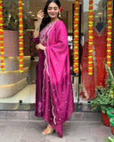Premium Chinon beautiful Anarkali Gown Set