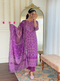 Trending Beautiful Cotton Kurti With Pant and Dupatta Set