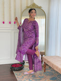 Trending Beautiful Cotton Kurti With Pant and Dupatta Set