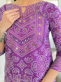 Trending Beautiful Cotton Kurti With Pant and Dupatta Set