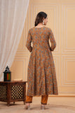 Two layer style Anarkali Kurti With Pant and Dupatta Set