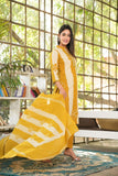 Beautiful Tye Dye Floral Print Cotton Kurti Set