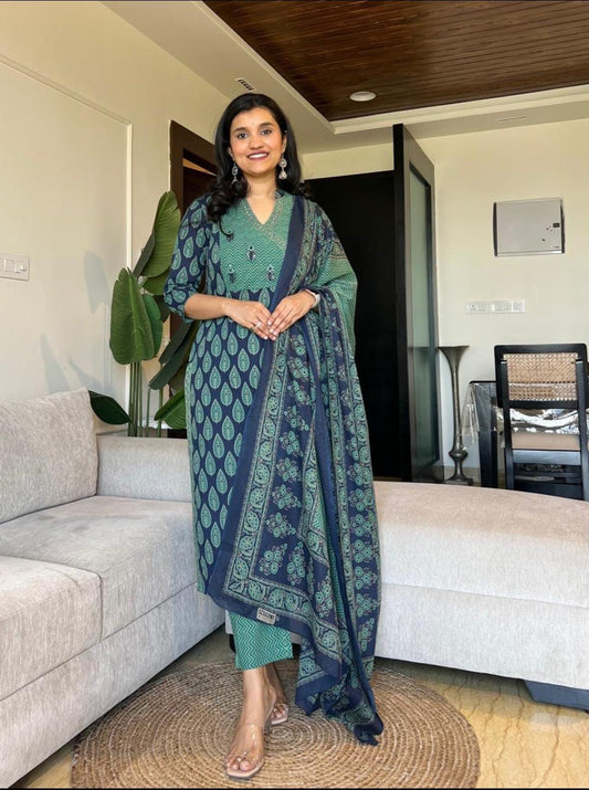 Designer Azrak cotton suit