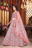 Premium Malburi Silk Lehenga Embellished With Beautiful Thread Embroidery