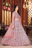 Premium Malburi Silk Lehenga Embellished With Beautiful Thread Embroidery