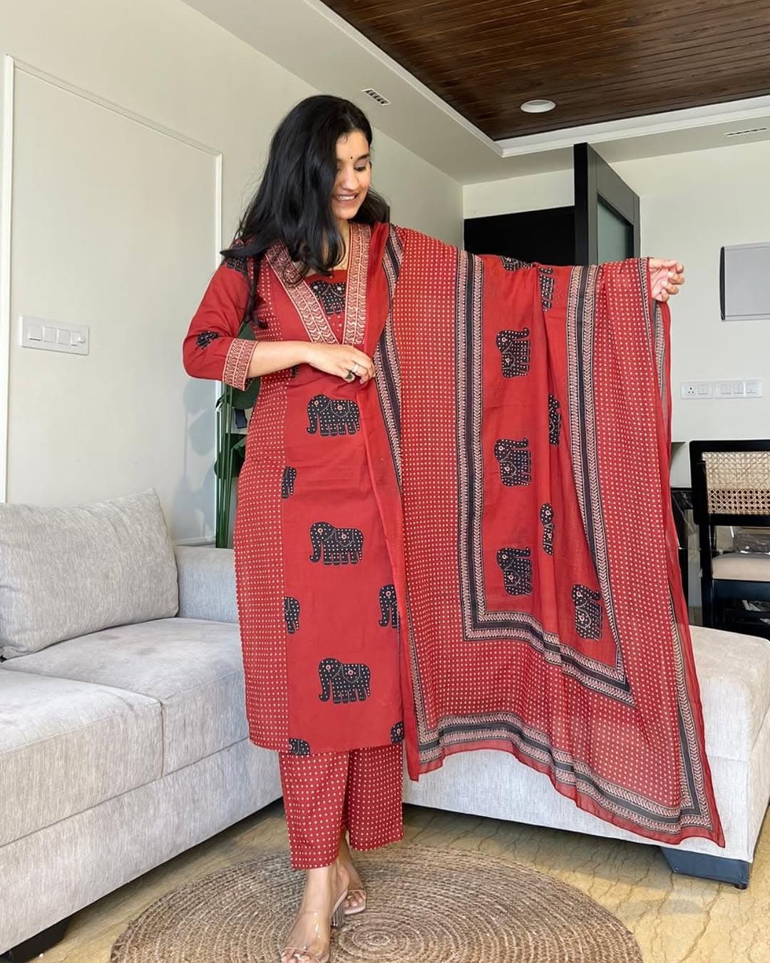Designer Azrak cotton suit