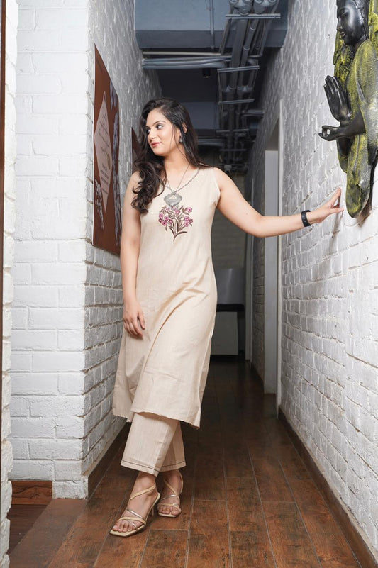 beautiful embroidery crafted in premium cotton