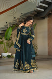 Vaishnavi Georgette Gown with Dupatta With Attractive Embroidered work