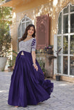 Lehenga With Readymade Slit Cut Long Kurti Set