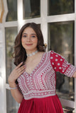 Lehenga With Readymade Slit Cut Long Kurti Set