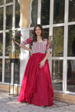 Lehenga With Readymade Slit Cut Long Kurti Set