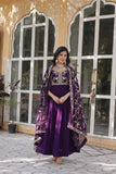 Amira Georgette Gown with Dupatta