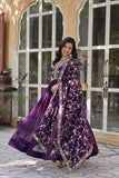 Amira Georgette Gown with Dupatta