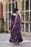 Amira Georgette Gown with Dupatta