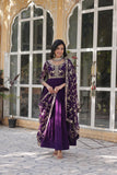 Amira Georgette Gown with Dupatta